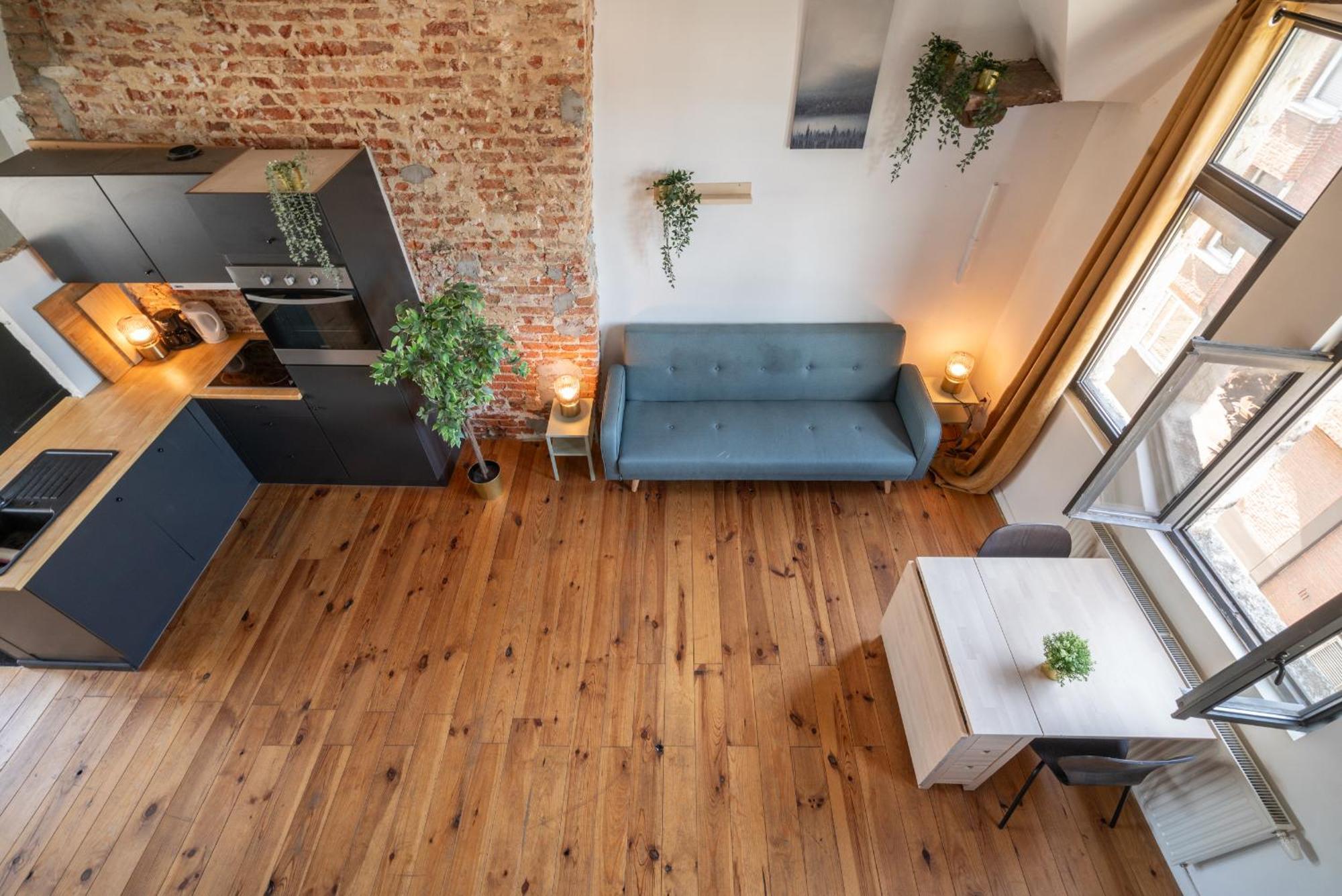 Charming Two-Bedroom River Side Apartment Antwerp Luaran gambar