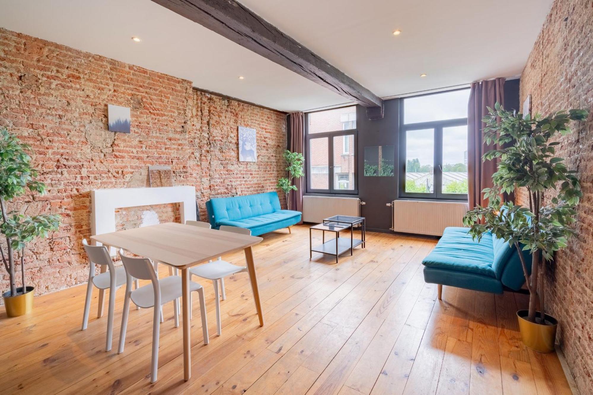Charming Two-Bedroom River Side Apartment Antwerp Luaran gambar